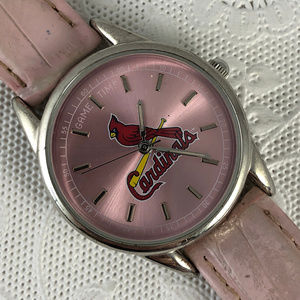 Game Time S t. Louis Cardinals Ladies Pink Watchj